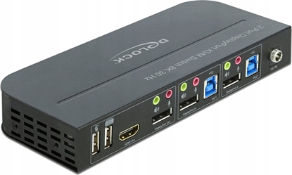 Изображение Delock DisplayPort 1.4 KVM Switch 8K 30 Hz with USB 5 Gbps and Audio