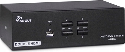 Attēls no Przecznik Inter-Tech Intertech IPC KVM SWITCH AS-42HA HDMI/METAL IN