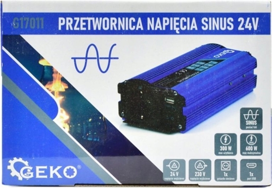 Picture of Przetwornica Geko Przetwornica napicia SINUS 24V/230V 300/600W (16)