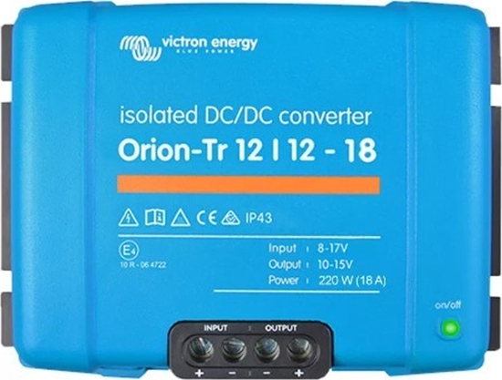 Изображение Przetwornica Victron Energy Przetwornica samochodowa Victron Energy Orion-Tr 12/12-18A 220 W (ORI121222110)