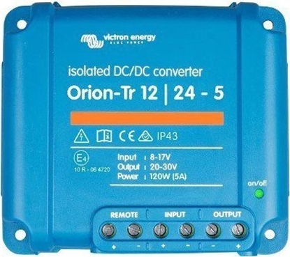 Attēls no Przetwornica Victron Energy Przetwornica samochodowa Victron Energy Orion-Tr 12/24-5A 120 W (ORI122410110)