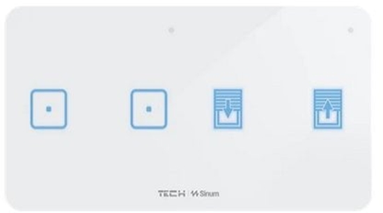 Picture of Przewodowy dwupolowy wcznik wiata i rolet czarny WSZ-22MP Tech Sterowniki