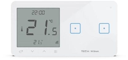 Picture of Przewodowy wcznik wiata podw. z regulatorem pokojowym biay WSR-02MP Tech Sterowniki