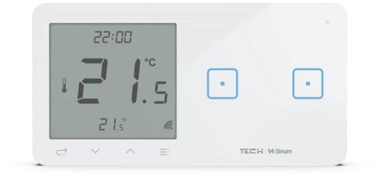 Picture of Przewodowy wcznik wiata podw. z regulatorem pokojowym biay WSR-02MP Tech Sterowniki