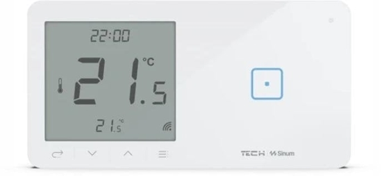 Picture of Przewodowy wcznik wiata poj. z regulatorem pokojowym biay WSR-01MP Tech Sterowniki