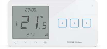 Picture of Przewodowy wcznik wiata potr. z regulatorem pokojowym biay WSR-03ML Tech Sterowniki