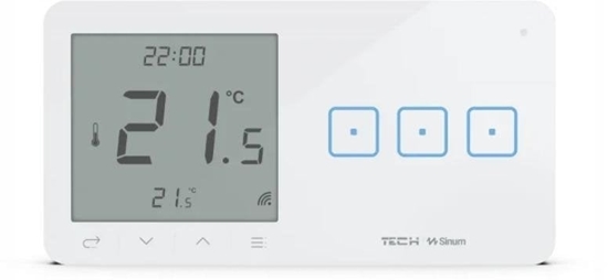 Изображение Przewodowy wcznik wiata potr. z regulatorem pokojowym biay WSR-03ML Tech Sterowniki