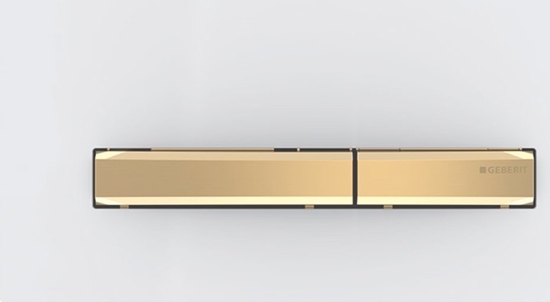 Изображение Przycisk spukujcy Geberit Przycisk uruchamiajcy Geberit Sigma50, przedni, biay, przyciski: mosidz [1]