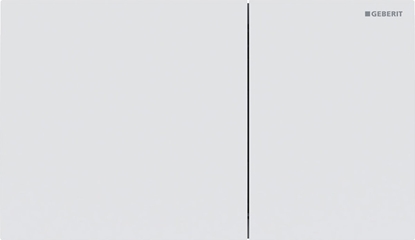 Изображение Przycisk spukujcy Geberit Przycisk uruchamiajcy Geberit Sigma70, przedni, stal nierdzewna biay mat