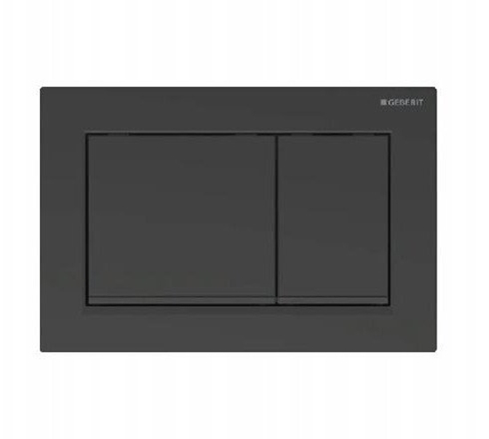 Picture of Przycisk uruchamiajcy Geberit Omega30, przedni/górny, czarny mat-czarny-czarny mat, easy-to-clean