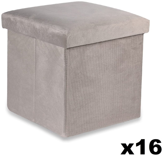 Изображение Pufa skadana M - 30x30x30cm aksamit be x 16