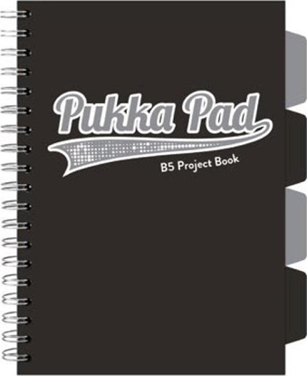 Attēls no Pukka Pad Project Book Black B5/100K kratka czarny (3szt)