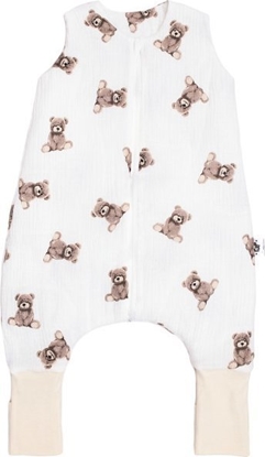 Picture of PULP BAMBOO piworek Mulinowy letni z nogawkami  -Misie 0,5 TOG od 1r. do 2,5lat