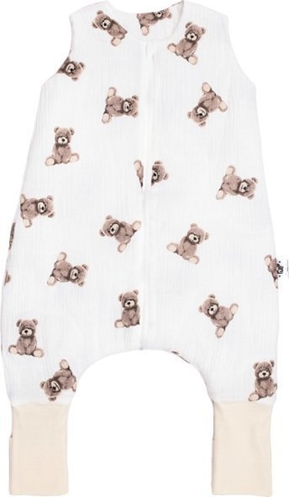 Picture of PULP BAMBOO piworek Mulinowy letni z nogawkami  -Misie 0,5 TOG od 1r. do 2,5lat