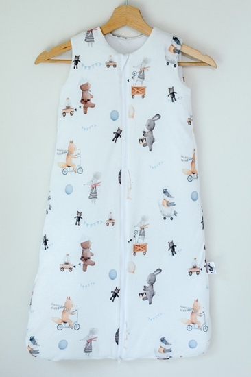 Picture of PULP BAMBOO piworek ocieplany TOG 1,75 Jersey- Zwierztka w podróy do 12m