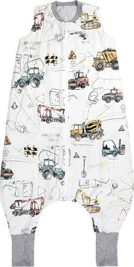 Picture of PULP BAMBOO piworek ocieplany z nogawkami dla dziecka od 2,5 do 5lat Plac Budowy Siwy