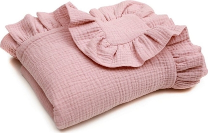 Picture of Pulp PULP-KOCYK MULINOWY Z FALBANKAMI 90X120CM RÓOWY