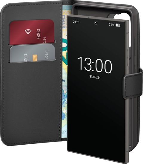 Picture of Puro Puro Booklet Case with Flip and Wallet for Samsung Galaxy S25 Ultra - Black