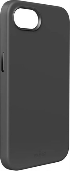 Picture of Puro Liquid Silicon Cover "ICON MAG PRO" with Magsafe, metal buttons and camera ring for iPhone 16E, black