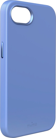 Picture of Puro Liquid Silicon Cover "ICON MAG PRO" with Magsafe, metal buttons and camera ring for iPhone 16E, blue