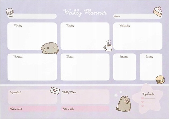 Picture of Pusheen Pusheen - Planner tygodniowy z kolekcji Moments 54 strony A3