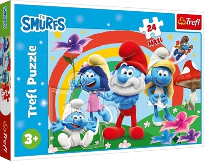 Picture of Puzzle 24 maxi Smerfny dzie TREFL