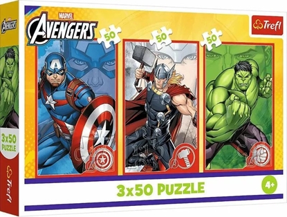 Изображение PUZZLE 3x50 Twój bohater/Marvel TheAvengers 34891
