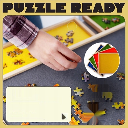 Picture of Puzzle Ready - Puzzle board with legs, 1000 pieces