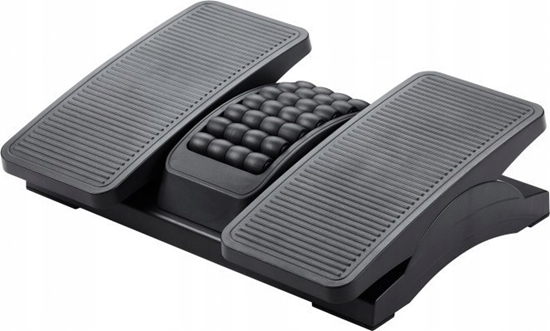 Picture of Q-Connect Podnóek Q-CONNECT, 430x320mm, z oddzielnymi platformami na nogi, masaer, czarny