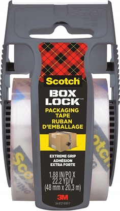 Attēls no Q-Connect Tama pakowa SCOTCH®Box Lock, z podajnikiem, 48mm x 20.3m, 1szt., transparentna
