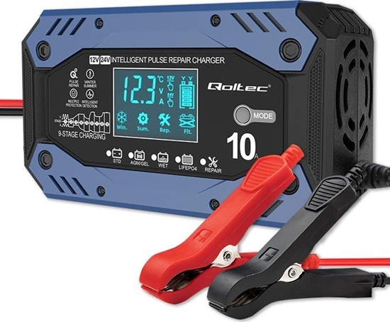 Изображение Qoltec Inteligentna adowarka do akumulatorów STD AGM GEL LiFePO4
