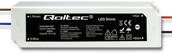 Изображение Qoltec Zasilacz LED Driver 100W 8.3A (50944)
