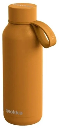 Attēls no Quokka Solid With Strap - Butelka termiczna ze stali nierdzewnej 510 ml z paskiem (Mustard)