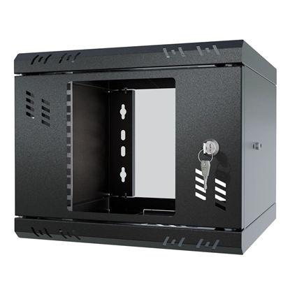 Picture of Rack Cabinet 10" 4U 300mm Black Glass Door