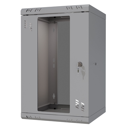 Picture of Rack Cabinet 10" 9U 300mm Glass Door Grey