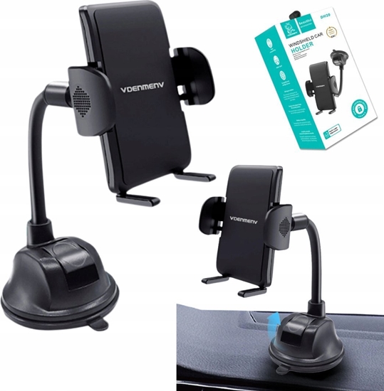 Picture of . DENMEN UCHWYT SAMOCHODOWY KOKPIT SZYBA CZARNY DH20