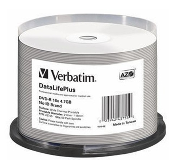 Изображение Verbatim DataLifePlus 4.7 GB DVD-R 50 pc(s)