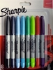 Picture of 1x8 Sharpie Twin Tip Permanent- marker UF + F 8 colours