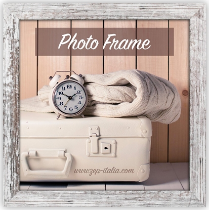 Attēls no 2x1 ZEP Nelson6 weiß/braun 15x15 Holz Bilderrahmen         V21156