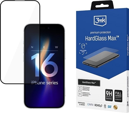 Attēls no 3MK 3mk HardGlass Max - Szko hartowane do iPhone 16 Pro (Czarny)