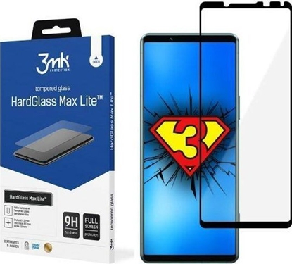 Attēls no 3MK 3MK HardGlass Max Lite Sony Xperia 5 IV czarny/black Fulscreen Glass Lite