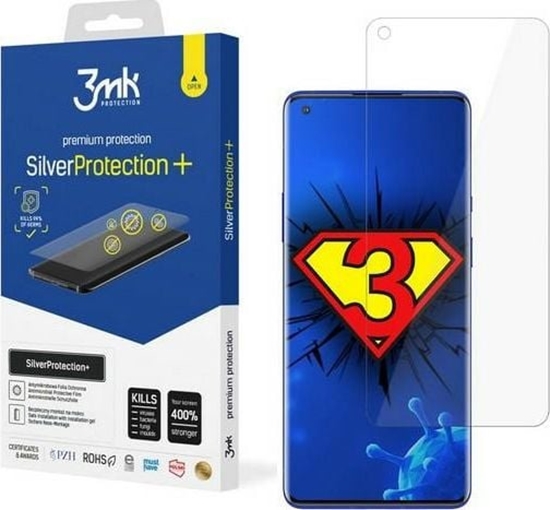 Picture of 3MK 3MK Silver Protect+ OnePlus 8 Folia Antymikrobowa montowana na mokro
