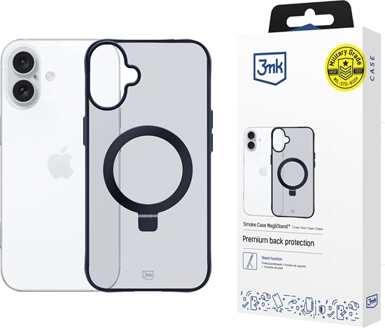 Picture of 3MK 3MK Smoke Case iPhone 16 Plus Magsafe & Stand
