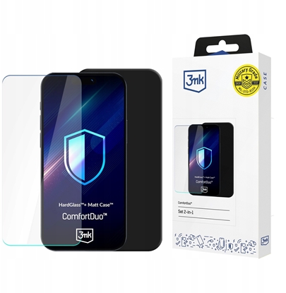 Attēls no 3mk ComfortDuo Matt Black do Xiaomi Redmi Note 14 4G