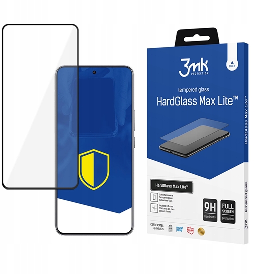 Picture of 3MK Tempered glass 3mk HardGlass Max Lite Black for Xiaomi 15 Ultra