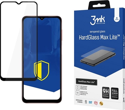 Attēls no 3MK Samsung Galaxy A02s Black - 3mk HardGlass Max Lite