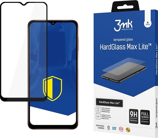Picture of 3MK Samsung Galaxy A02s Black - 3mk HardGlass Max Lite