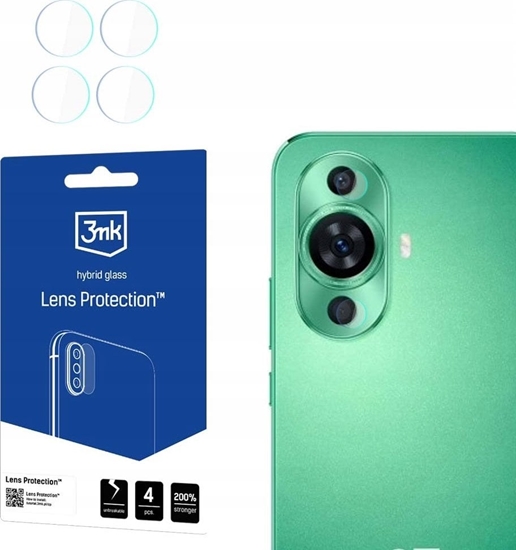 Picture of 3MK Szko hybrydowe na obiektyw aparatu 3MK Lens Protect Huawei Nova 12 [4 PACK]