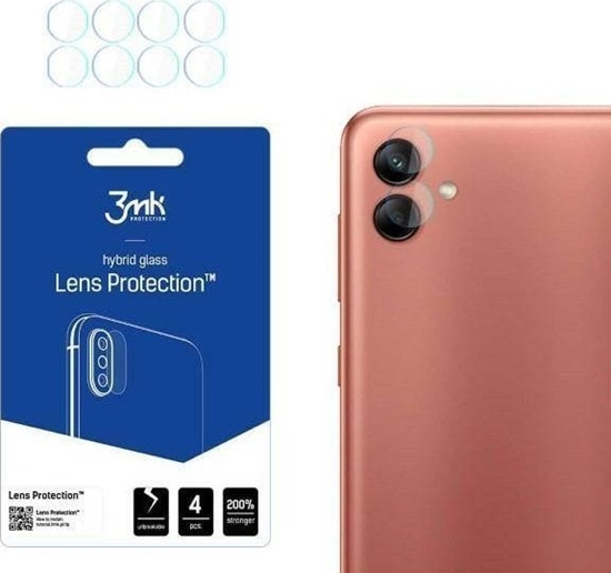 Изображение 3MK Szko hybrydowe na obiektyw aparatu 3MK Lens Protect Samsung Galaxy A04 [4 PACK]
