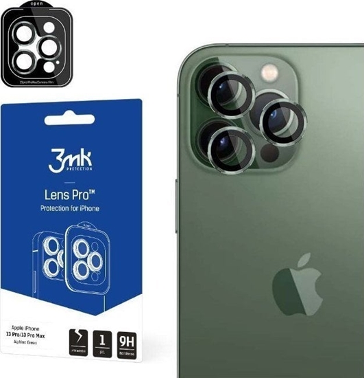 Picture of 3MK Szko hybrydowe na obiektyw aparatu 3MK Lens Protection Pro Apple iPhone 13 Pro/13 Pro Max zielony/alphine green